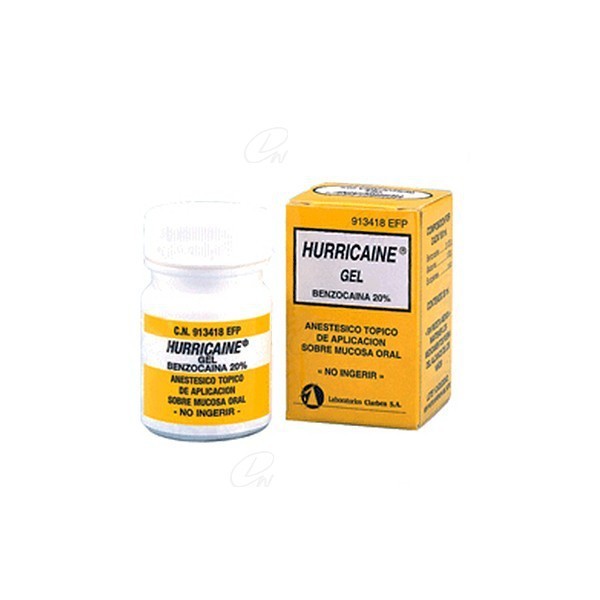 HURRICAINE  200 mg/g GEL BUCAL, 1 frasco de 30 ml