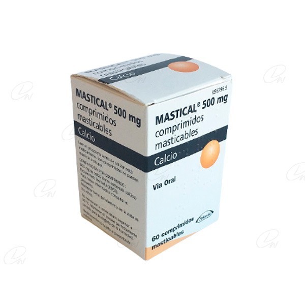 MASTICAL 500 mg COMPRIMIDOS MASTICABLES, 60 comprimidos