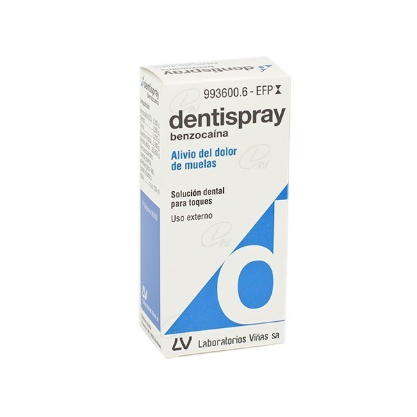 DENTISPRAY 50 mg/ml  SOLUCION DENTAL, 1 frasco de 5 ml