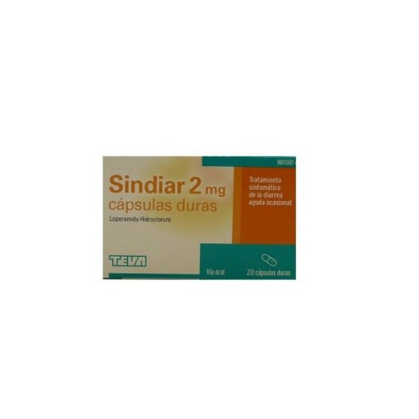SINDIAR 2 mg CAPSULAS DURAS, 20 cápsulas