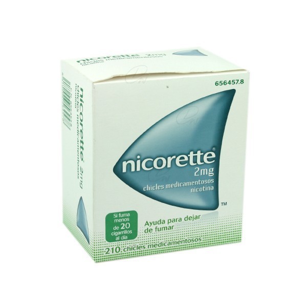 NICORETTE 2 mg CHICLES MEDICAMENTOSOS, 210 chicles