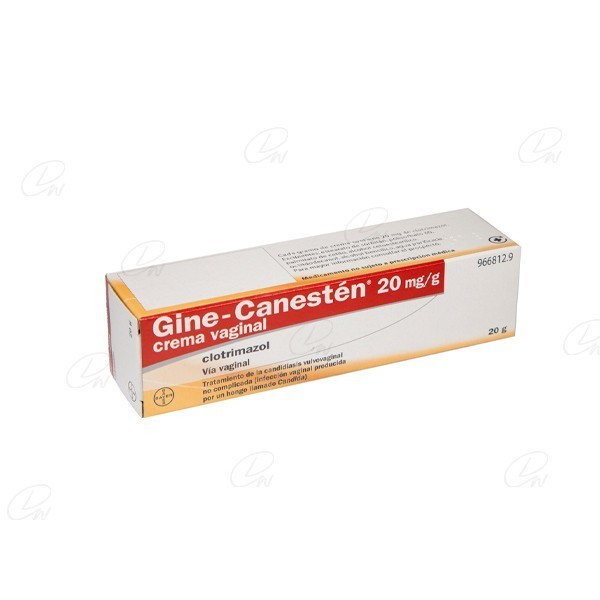 GINE-CANESTEN 20 mg/g CREMA VAGINAL, 1 tubo de 20 g