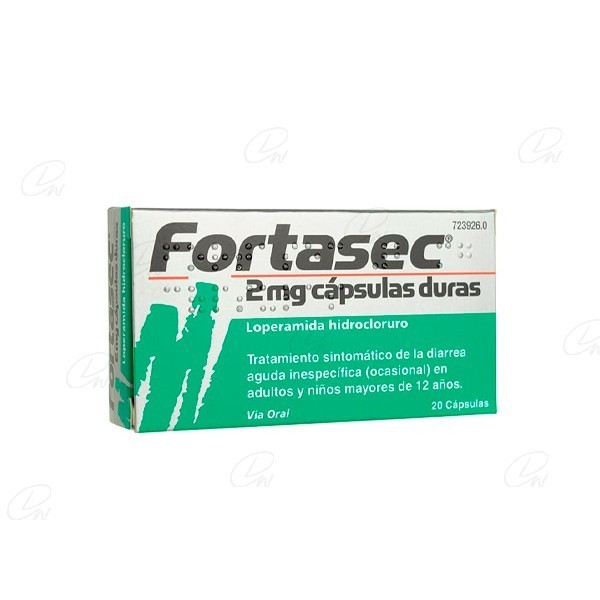 FORTASEC 2 MG 20 CAPSULAS