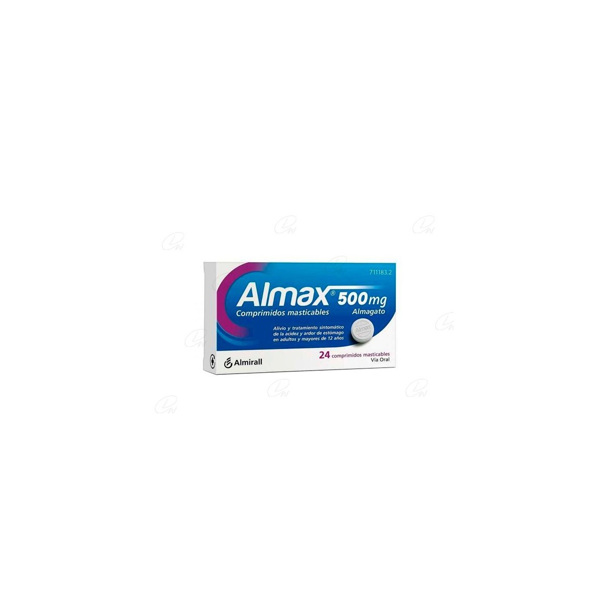 ALMAX 500 MG 24 COMPRIMIDOS MASTICABLES