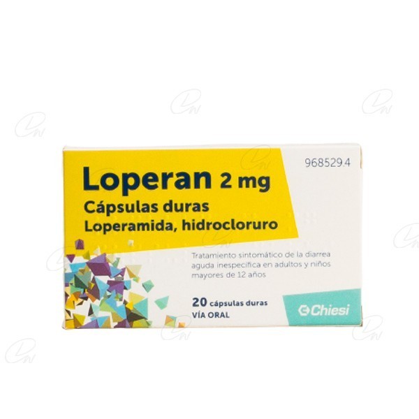LOPERAN 2 mg CAPSULAS DURAS, 20 cápsulas
