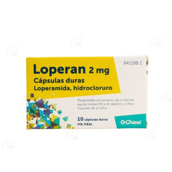 LOPERAN 2 mg CAPSULAS DURAS, 10 cápsulas