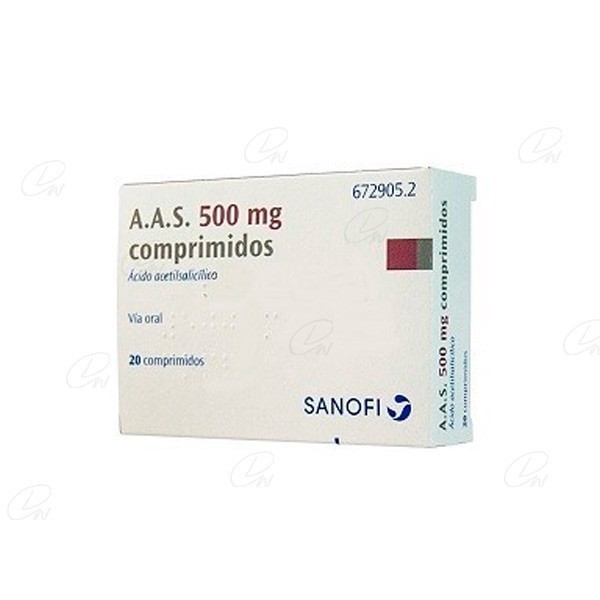 AAS 500 MG 20 COMPRIMIDOS