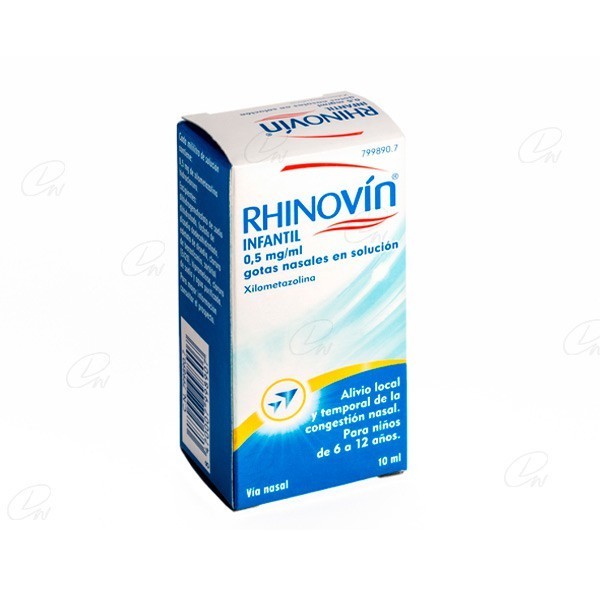 RHINOVÍN INFANTIL 0,5 MG/ML GOTAS NASALES EN SOLUCIÓN, 1...