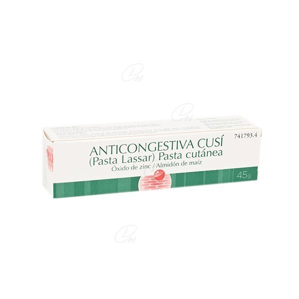 ANTICONGESTIVA CUSI (PASTA LASSAR), 1 tubo de 45 g