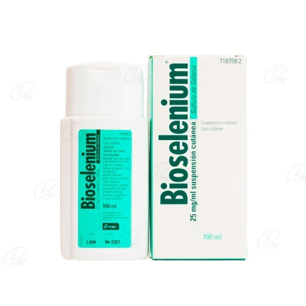 BIOSELENIUM25 mg/ml  SUSPENSION CUTANEA, 1 frasco de 100 ml