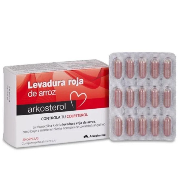 arkosterol regula colesterol levadura arroz rojo 60 caps