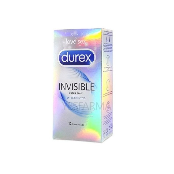durex invisible extra sensitivo 12 preservativos