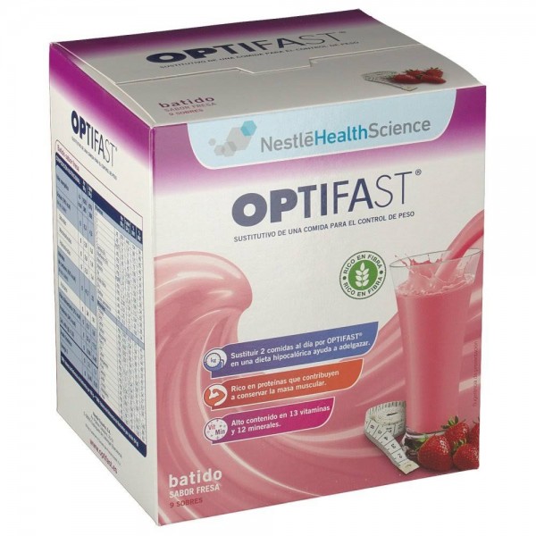 optifast batido fresa 9 sobres
