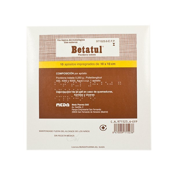 BETATUL APOSITOS, 10 apósitos