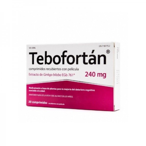 TEBOFORTAN 240 MG 30 COMPRIMIDOS RECUBIERTOS CON PELICULA