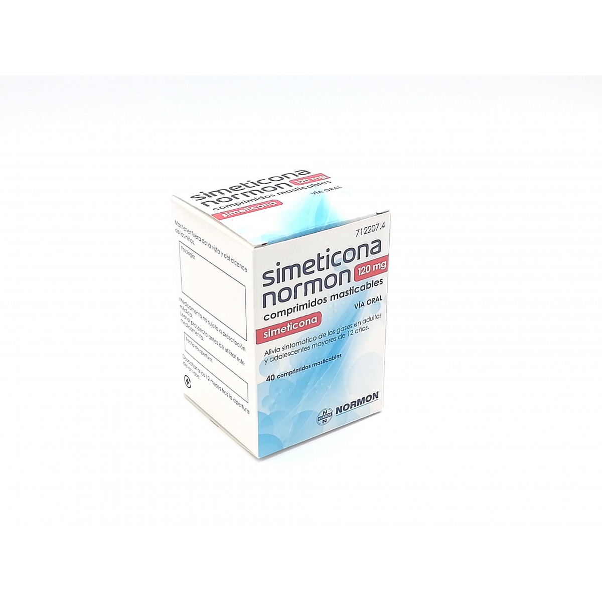 SIMETICONA NORMON 120 MG 40 COMPRIMIDOS...