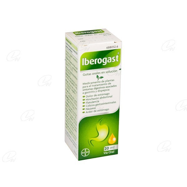 IBEROGAST GOTAS ORALES EN SOLUCION, 1 frasco de 50 ml