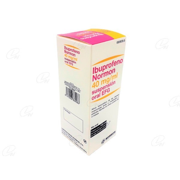 IBUPROFENO NORMON EFG 40 MG/ML SUSPENSION ORAL 150 ML