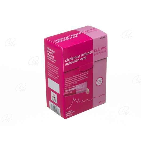 CINFAMAR INFANTIL 12,5 mg SOLUCION ORAL, 12 envases...