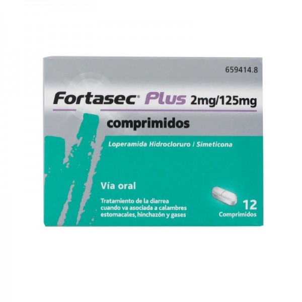 FORTASEC PLUS 2 mg/ 125 mg COMPRIMIDOS