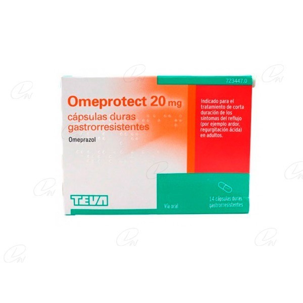 OMEPROTECT 20 MG 14 CAPSULAS GASTRORRESISTENTES (FRASCO)