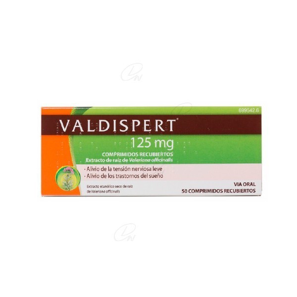 VALDISPERT 125 mg COMPRIMIDOS RECUBIERTOS, 50 comprimidos